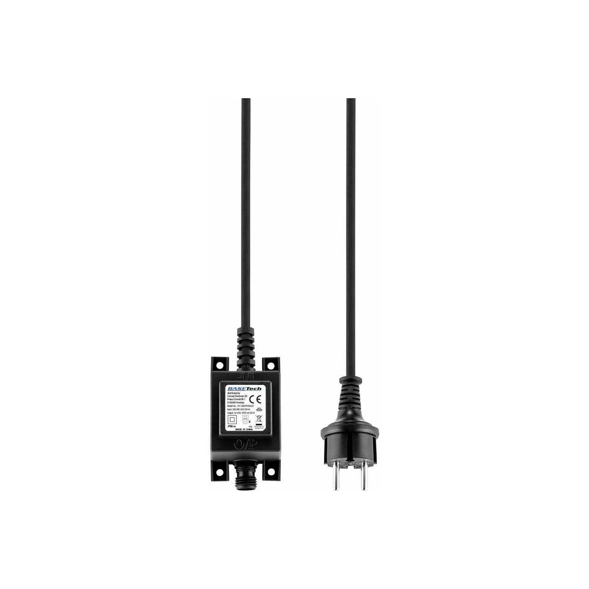 Art Decor Produktbild final 2026-09-24 | 1543968 | Basetech Blocktrafo, 12 V AC, 20 W, IP68