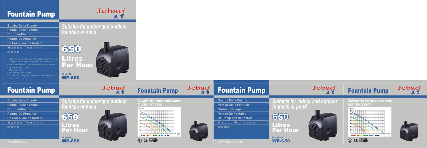 Jebao WP 650 Pumpe