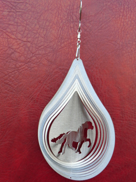 Edelstahl Windspiel Tropfen Isländer