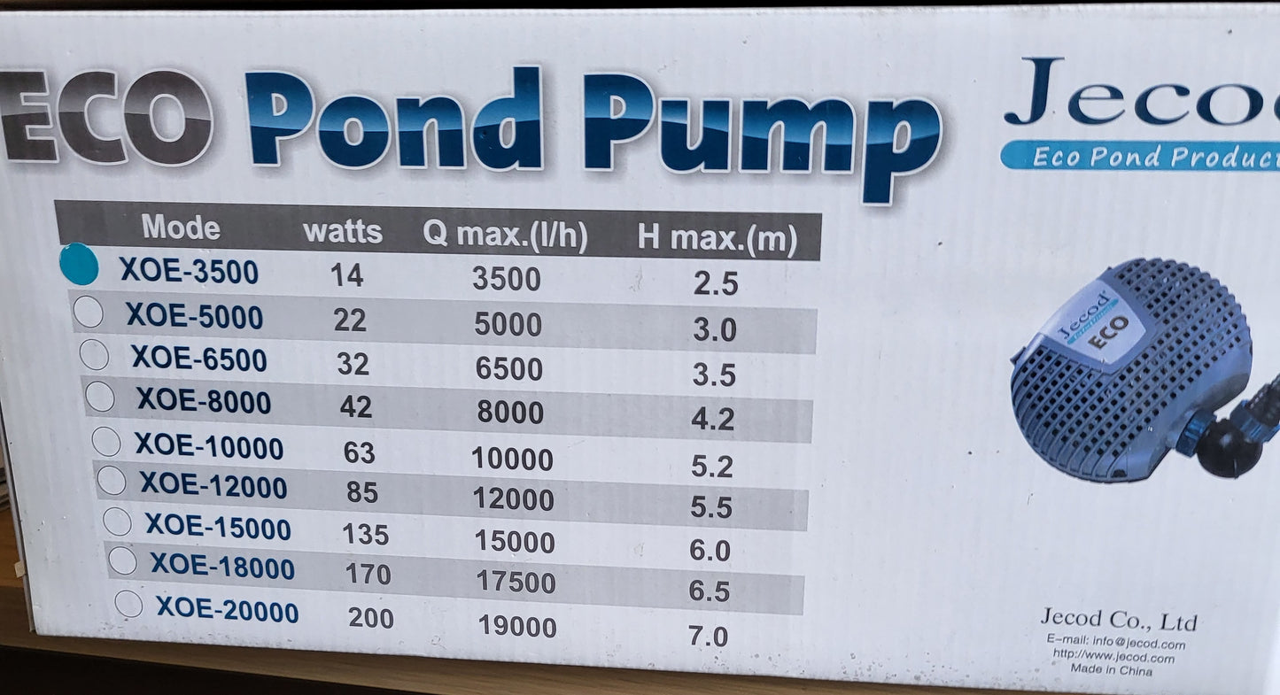 JECOD Eco Pond XOE 3500 Teichpumpe