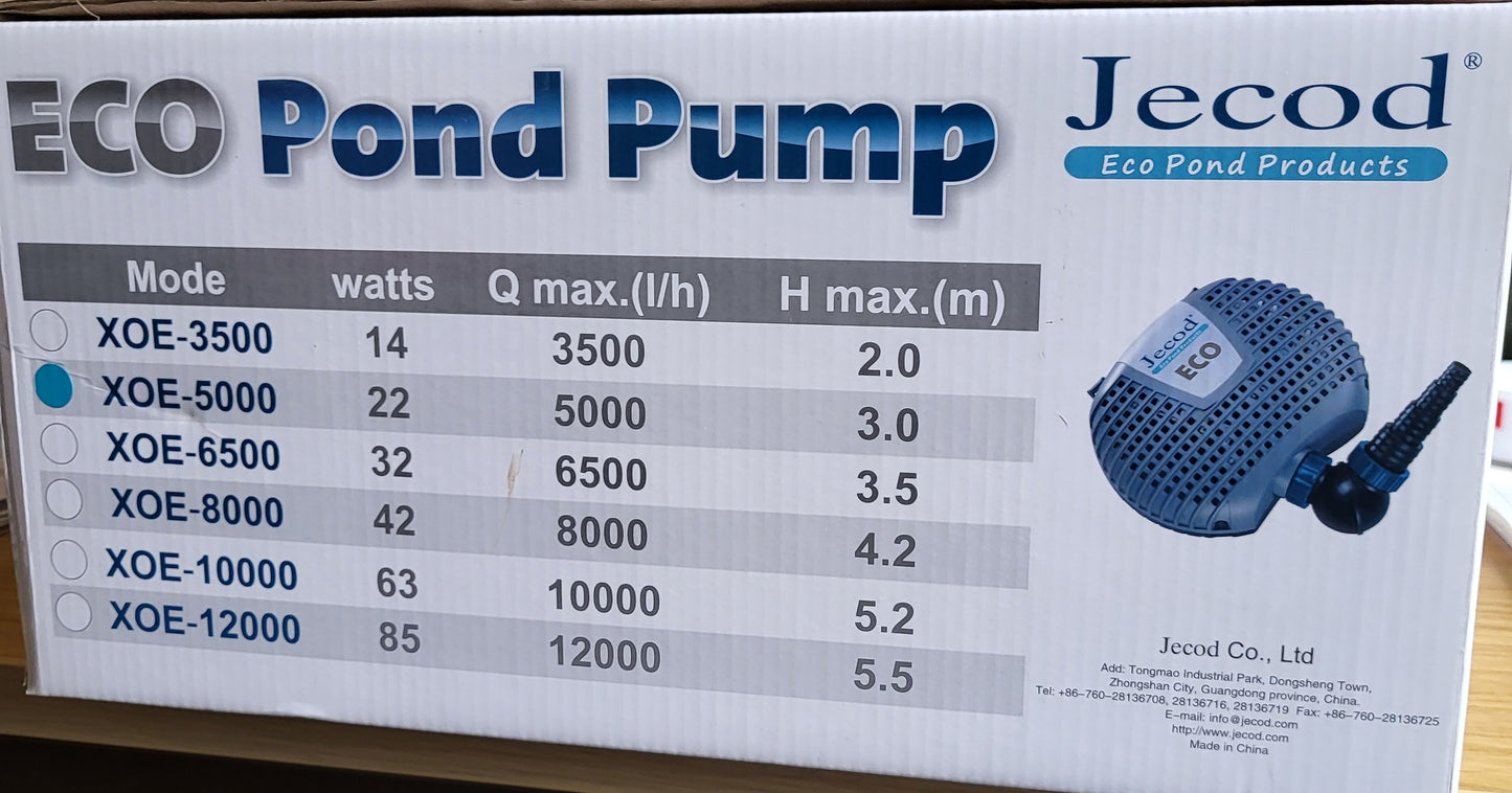 JECOD Eco Pond XOE 5000 Teichpumpe