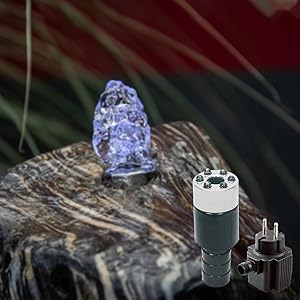 seliger Teich Quellbrunnen Quellstar 600 LED blau